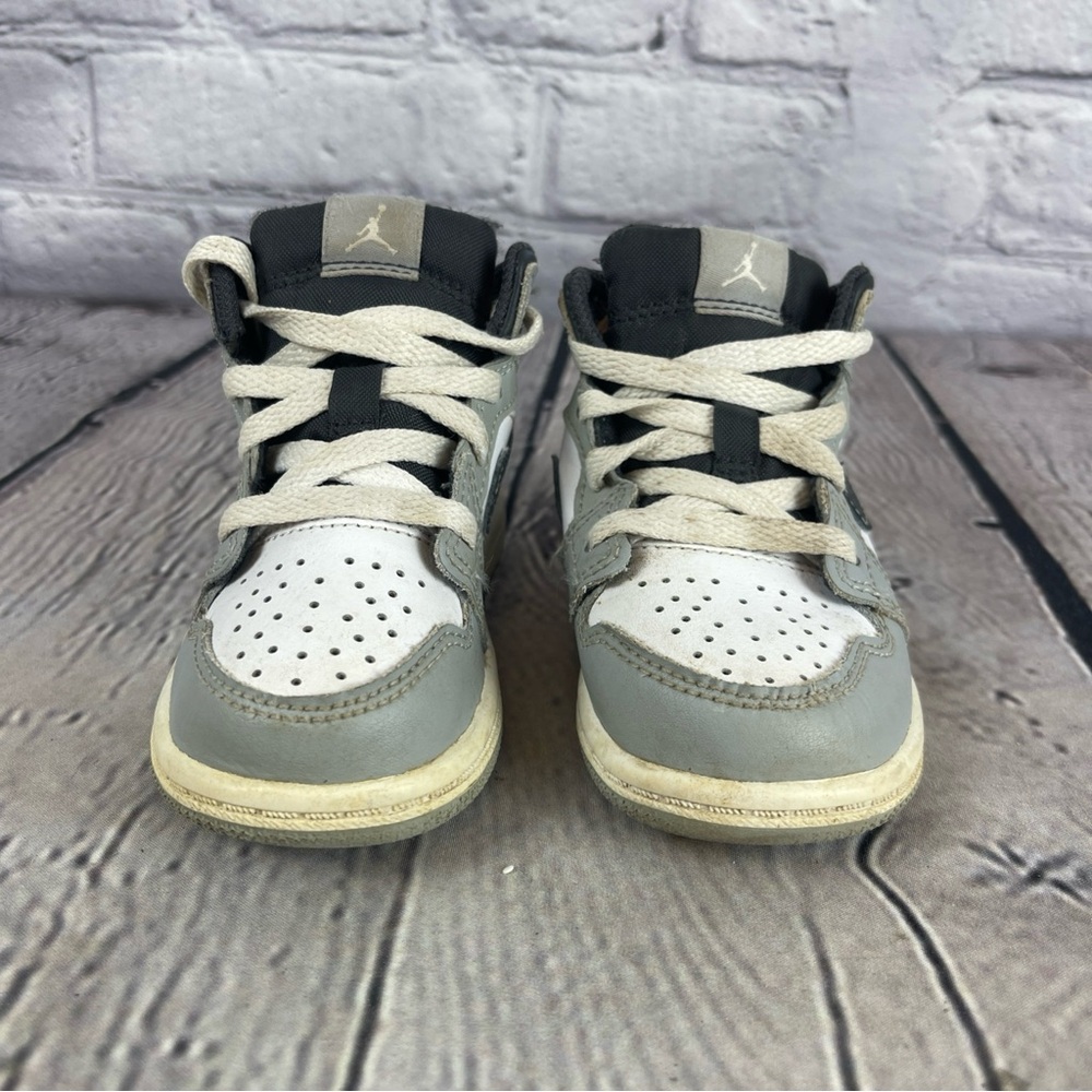Nike‎ Air Jordan 1 Mid Smoke Grey Toddler Size 5C 7 640735-078 Air Jordan Baby